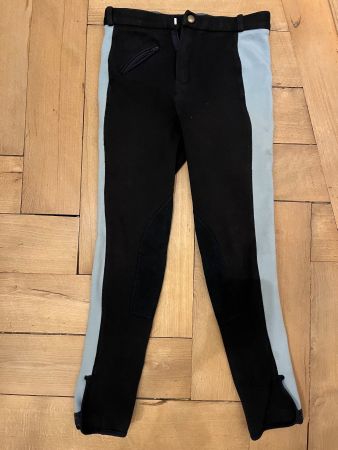 Reithose Equilibre Gr. 152 schwarz/hellblau Top Zustand