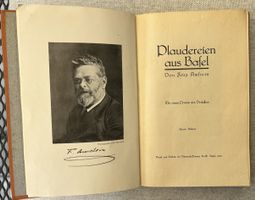 Basel: Plaudereien aus Basel von Fritz Amstein 1923