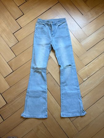Flared Jeans hellblau XS