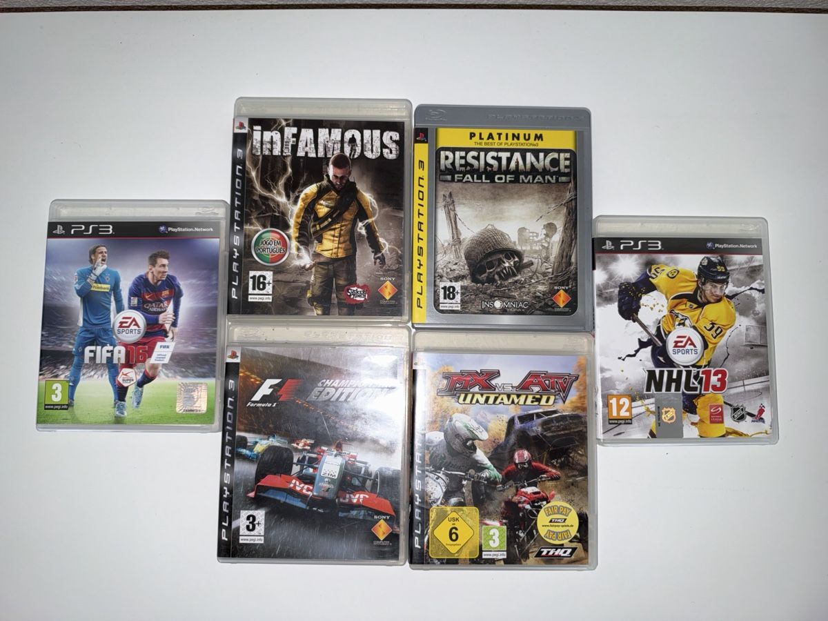 Sony Console: PS3 Slim Silber 300GB + 3 Controller + 6 Games – Usato da Kerzers venduto da -.-Jesus-.- 6