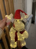 Weihnachts Elch Figur beleuchtet, Deko für Innen/Aussen