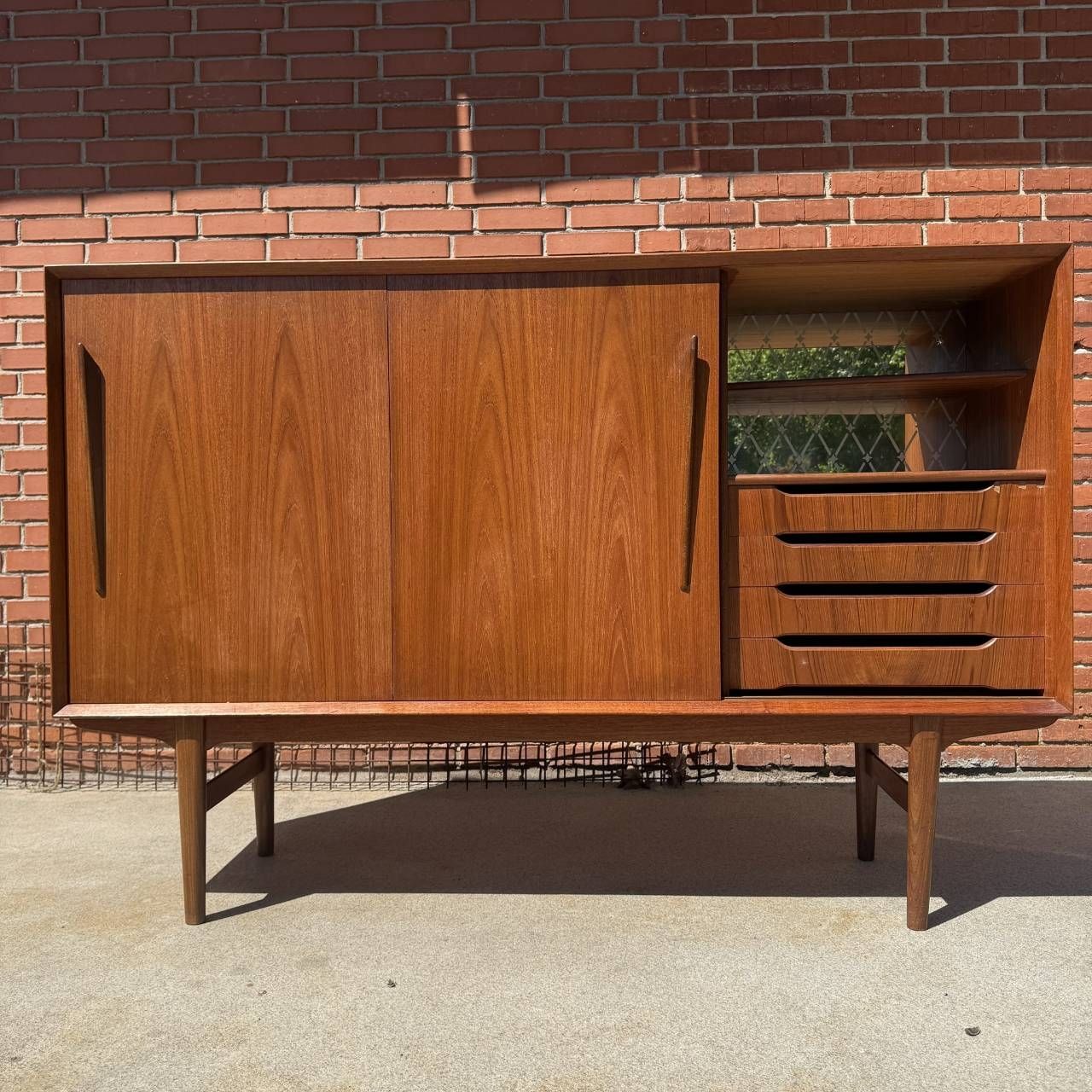 Cassettiere: Mid-Century Teak Sideboard Vintage Kommode #1 – Usato da Oberrieden venduto da Knut8 1