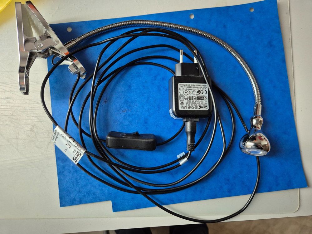 LED Leselampe Bett/Büro usw, Schwanenhals Klemmleuchte (Gebraucht) in ...