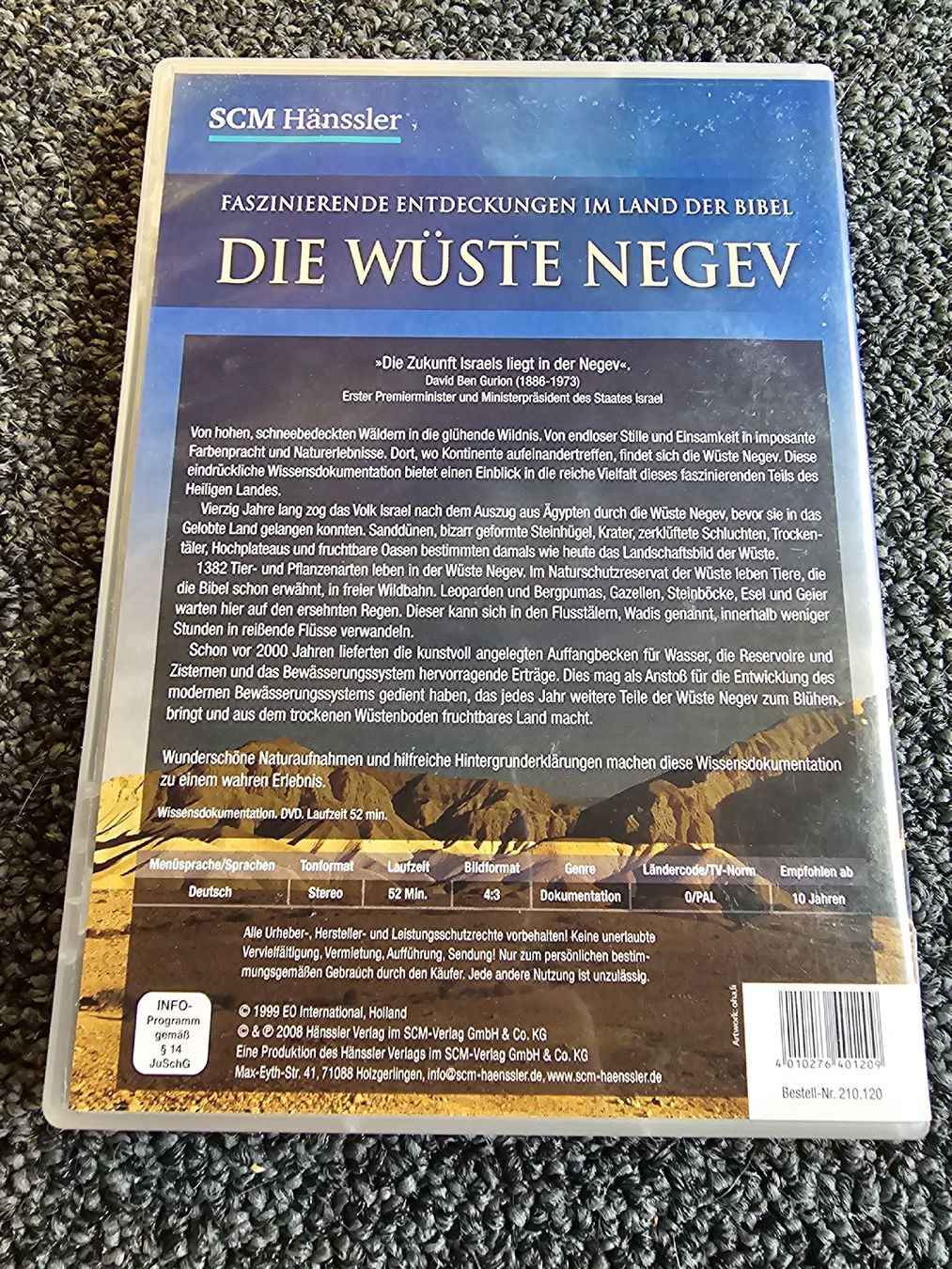 Tutti i DVDs: Die Wüste Negev(20951) – Usato da Ruswil venduto da jan_bxl5 1