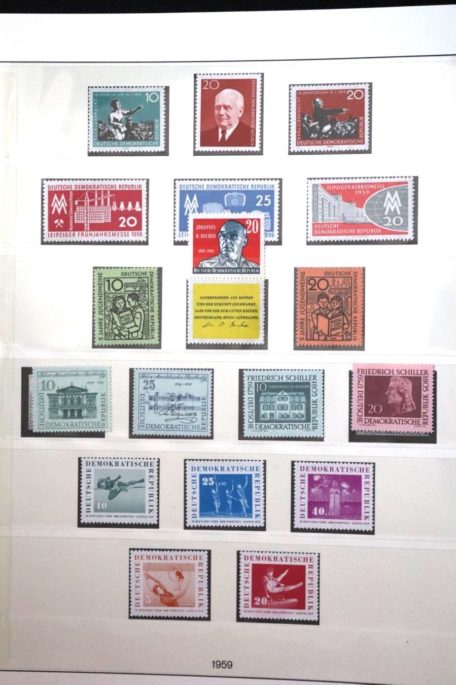 Tutti i francobolli: DDR 1959, MNH – Nuovo (secondo la descrizione) da Erlach venduto da Minka123 1
