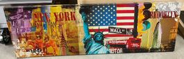 USA/New York Bild, 140cm x 45cm x 4cm