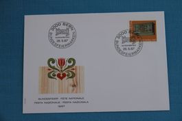 PTT, FDC, Pro Patria, Bundesfeiermarken. 26.5.1987