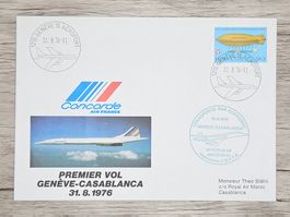 CL21 Enveloppe + Timbre Suisse 1976 Concorde