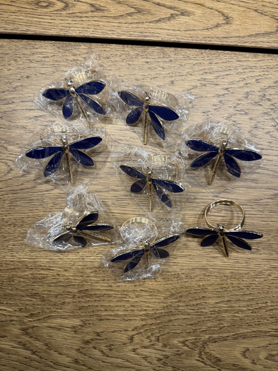 Sonstige Dekorationen & Accessoires: New dragonfly napkin rings - 8 pieces – Neu und originalverpackt aus Zug von Nat.yushkevich 3