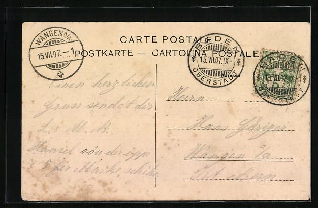 Cartes postales: AK Baden, Schloss Schartenfels, 1907 – D'occasion à Berlin par bartko-reher 1