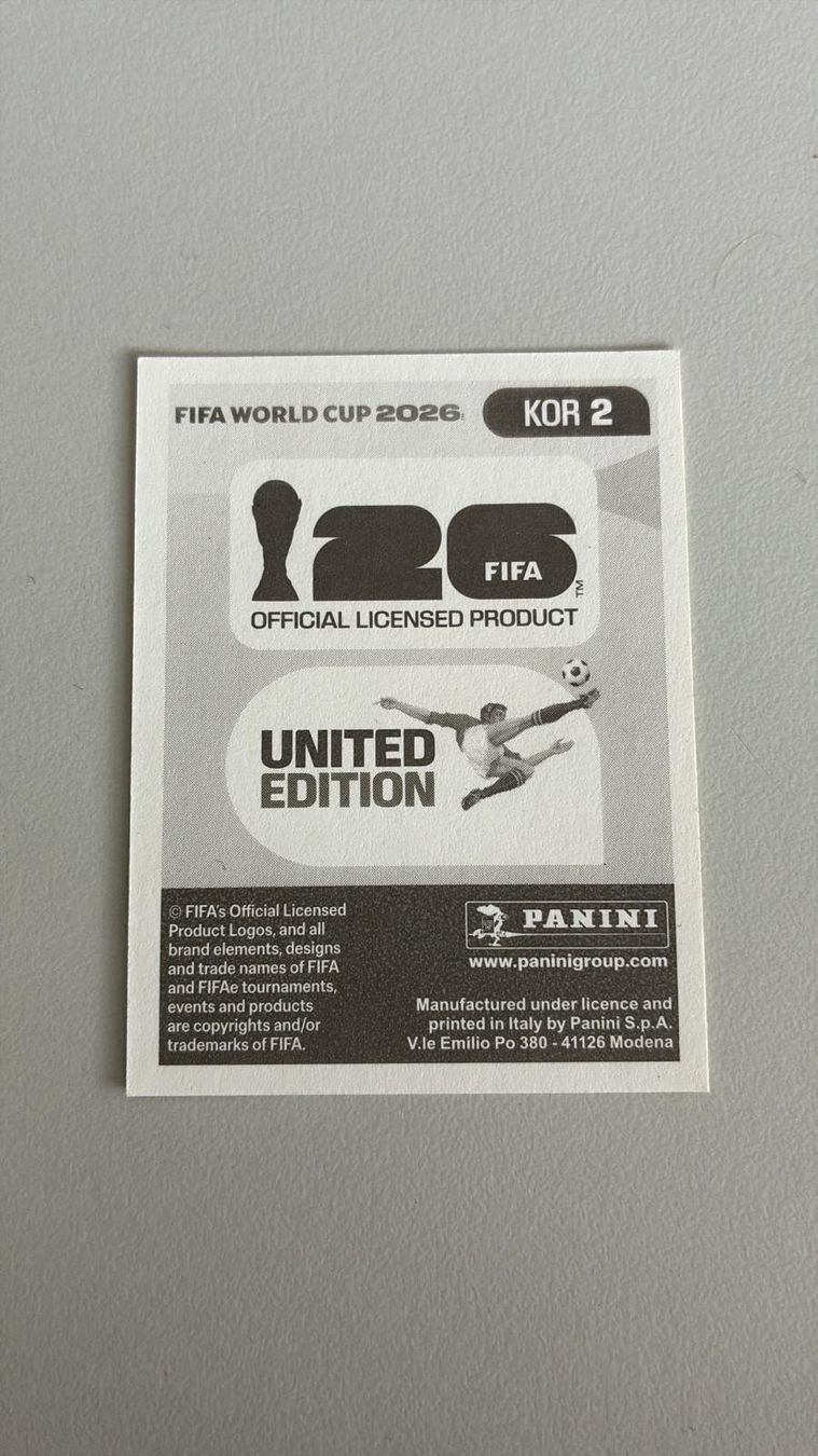 Panini Carte collezionabili: Carte panini 2026 - KOR 2 – Nuovo (secondo la descrizione) da La Neuveville venduto da Ibo2300 1
