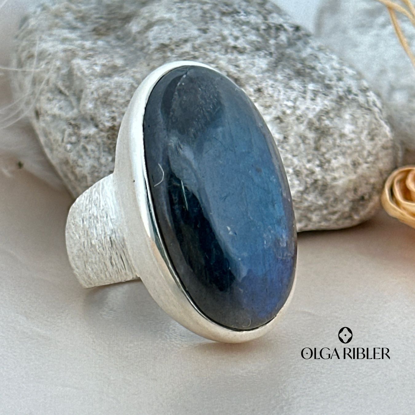 Olga Ribler Anelli: Labradorite Ring – Sterling Silber Grösse 60 – Nuovo (secondo la descrizione) da Luzern venduto da byolgaribleroutlet 6