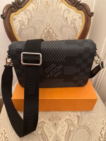 Louis Vuitton Studio Bag Damier Graphite 3D