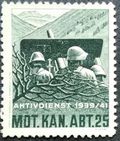 Soldatenmarke 2.WK, Mot Kanonen Abt 25, Wi Art 185