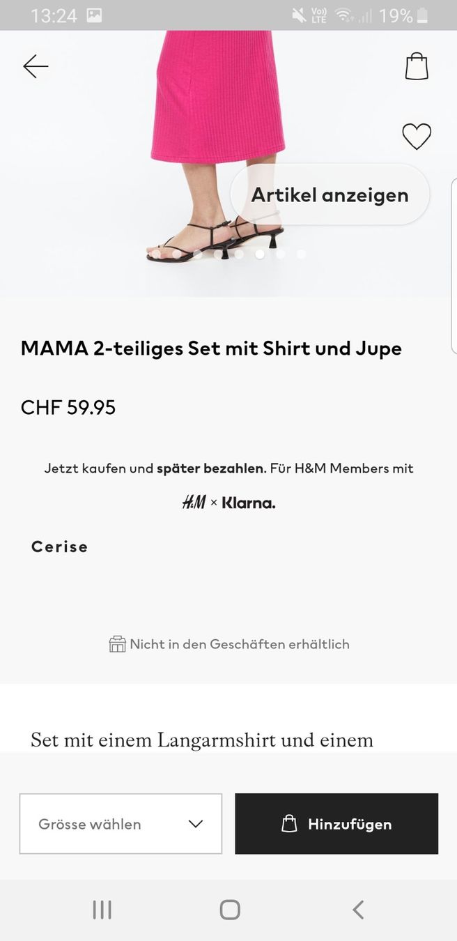 H&M Vestiti: Neu, mit Etikette: H&M Mama Set, Grösse S – Nuovo e nell'imballaggio originale da Eschenbach SG venduto da SanFranciscoCalifornia 3