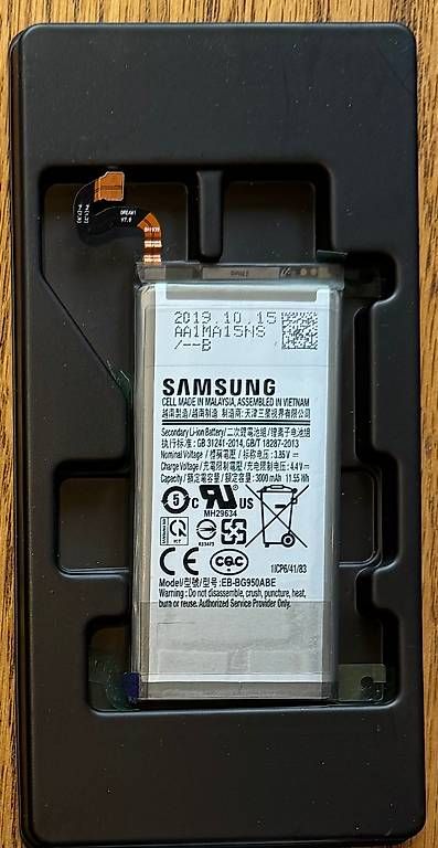 Samsung Batterie: Samsung Galaxy S8 Replacement Battery – Nuovo e nell'imballaggio originale da Bern venduto da rimshotdrums 1