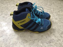 Adidas Terrex Climaproof Wanderschuhe blau gelb Groesse 33