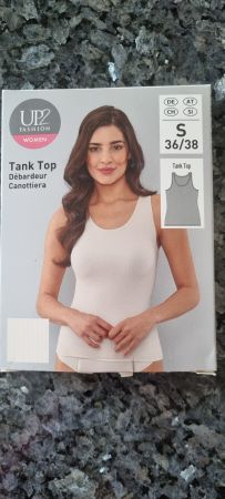 UP2 Fashion Tank Top, neu, Gr. S (36/38), Beige, Top!