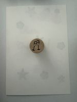 Rubber Stamp: champagne glasses for crafting scrapbooking