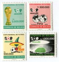 Briefmarken "Fussball". Bolivien