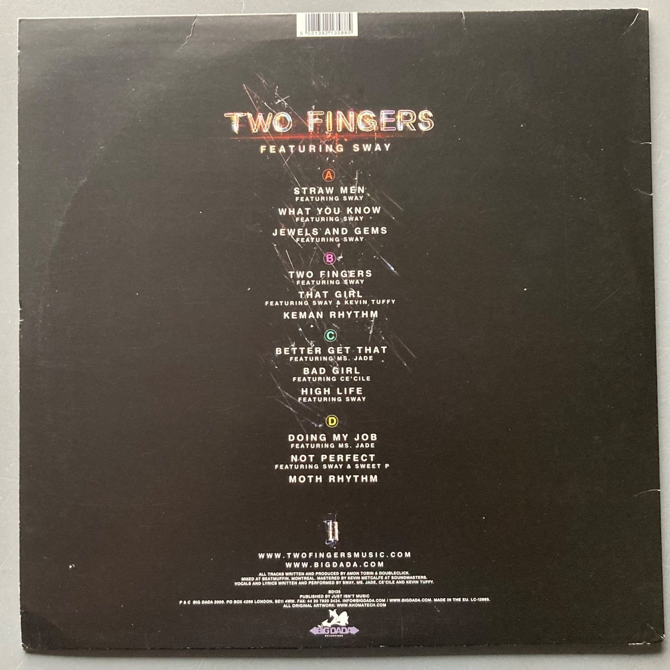 Schallplatten: TWO FINGERS FEATURING SWAY - TWO FINGERS – Gebraucht aus Poliez-Pittet von Newtown-Records 1