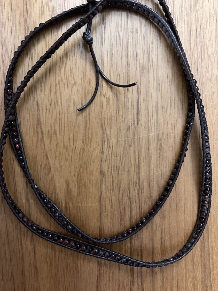 Bracciali & Braccialetti: Leder Bracelet HÄMATTIT – Nuovo (secondo la descrizione) da Fraubrunnen venduto da Vpeck 1