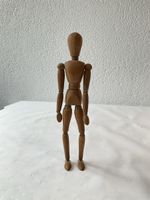 Mannequin articulé vintage en bois d’artiste 