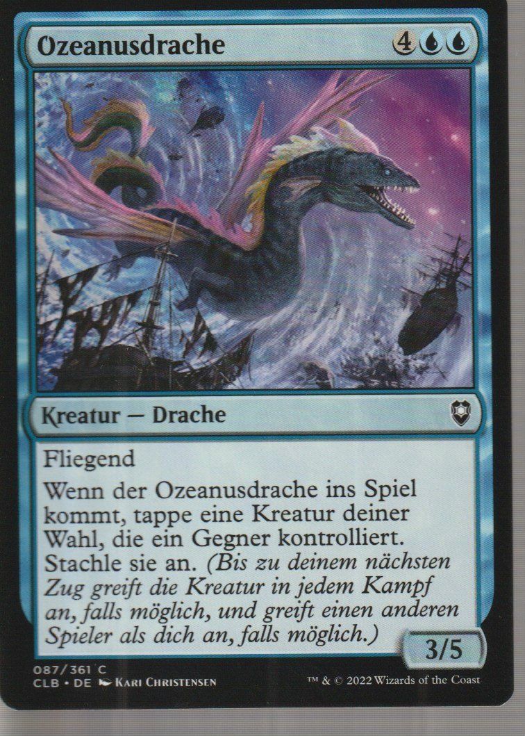 Magic The Gathering Carte collezionabili: TCG Magic The Gathering MTG CLB  087 Ozeanusdrache – Nuovo (secondo la descrizione) da Vezia venduto da Aquarius_Age