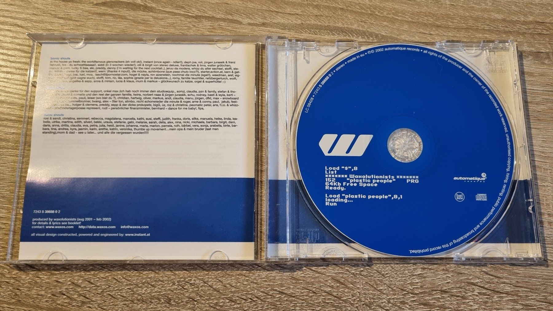 CDs: Waxolutionists - Plastic People – Gebraucht aus Hagenbuch ZH von lecterr55 1