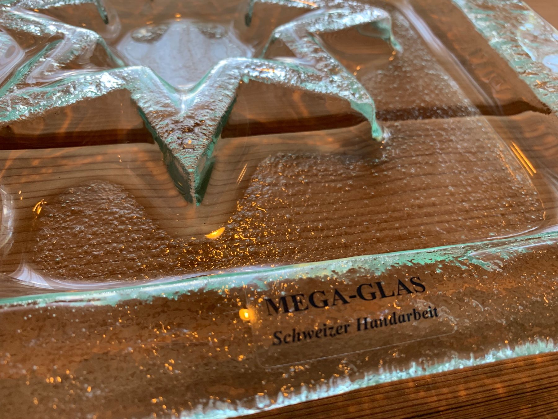 Piatti: Glasteller Mega-Glas Schweizer Handarbeit – Usato da Gansingen venduto da per_h7lz 3