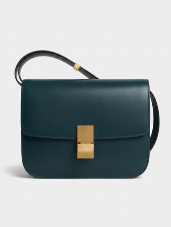 Celine Medium Classic dunkelgrün neuwertig