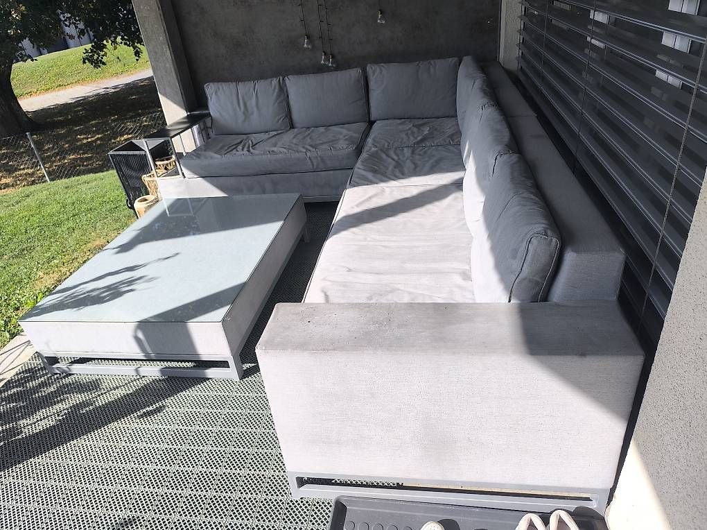 Tischset: Lounge-Garnitur inkl. Glastisch  CHF 120. VB – Gebraucht aus Rebstein von buli-06 1