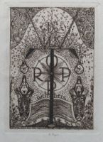 Exlibris Reinhold Nägele - Original Radierung signiert