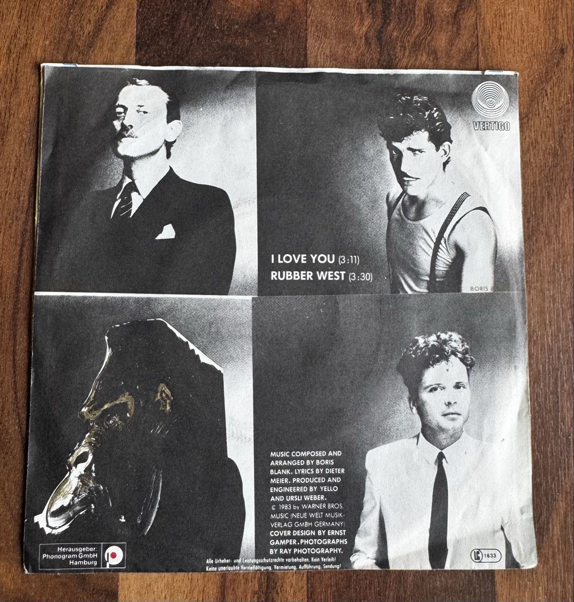 Dischi in vinile: Yello - I love you - 7" Single - 80s – Usato da Rorbas venduto da BlackstarRecords 1