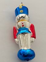 Christbaumschmuck Christbaumkugel Nussknacker Soldat Glas