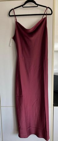 Kleid Y.A.S YASKANDI STRAP LONG Burgundy Grösse L NEU