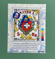 Alte Schweizer Briefmarke Rayon I, Ausst. St. Gallen 2000