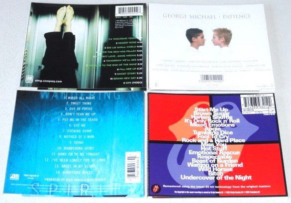CD: 4CD's - George Michael, Mick Jagger, Sting & Rolling Stones – Usato da Unterbäch venduto da xazuq 1