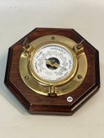 Schiffbarometer Baromètre de navire en laiton et en bois dur
