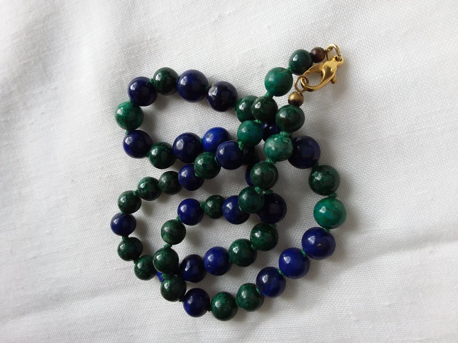 Ketten: Feine Lapislazuli Malachit Halskette Collier – Gebraucht aus Zürich von Aleick 6