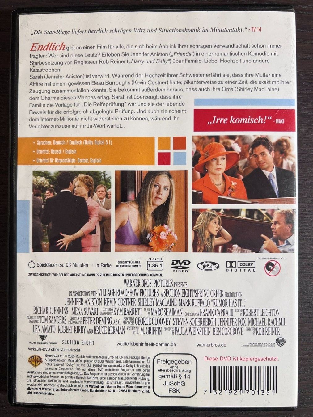 Tutti i DVDs: Wo die Liebe hinfällt... – Usato da Zürich venduto da FilmFreunde 1