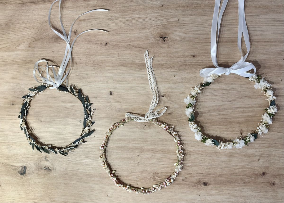 Haarschmuck: 3x Blumen-Haarkränze – Neu (gemäss Beschreibung) aus Dübendorf von Pataveli__ 1
