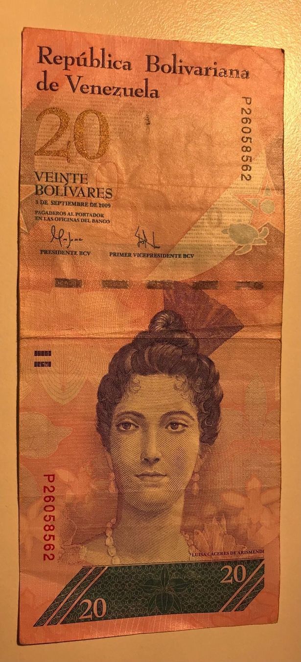 Banconote: Venezuela 20 Bolivares 2009 – Usato da Algetshausen venduto da Carrhard