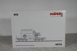 Märklin 48755 Schwerlastwagen SSym mit Feuerwehr Rüstwagen
