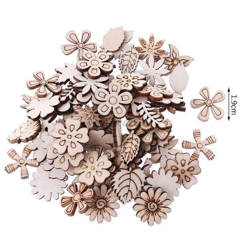 Holzartikel: 200 HOLZ BLUMEN - BASTELN - DEKORATION – Neu und originalverpackt aus Kriens von swissgadget 1