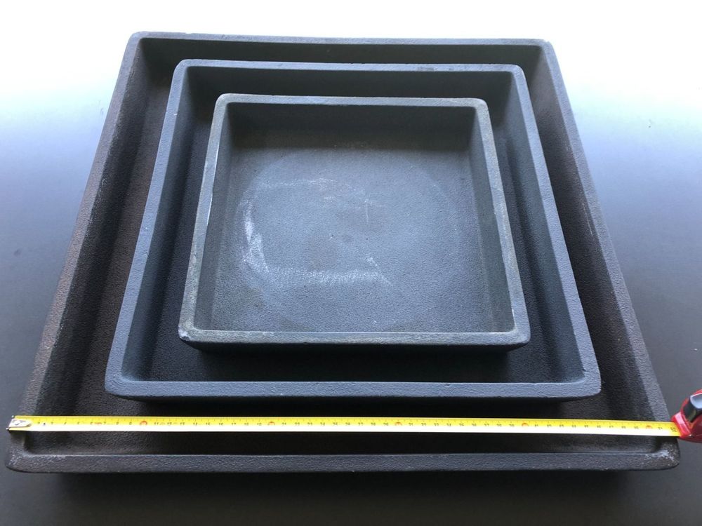Lot De 3 Soucoupes Carrées 30x30cm Pour Plantes - Récupérateur D'Eau Intérieur Extérieur