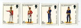 Briefmarken "Uniform". Guernsey
