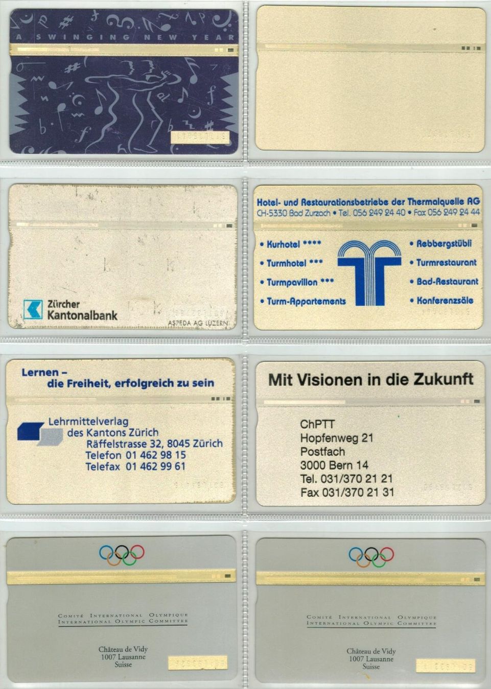 Telefon- & Taxkarten: 8 Fullface Taxcards – Gebraucht aus Zürich von Tolima194 1