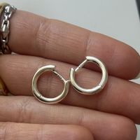 Kleine Silber 925 Kreolen