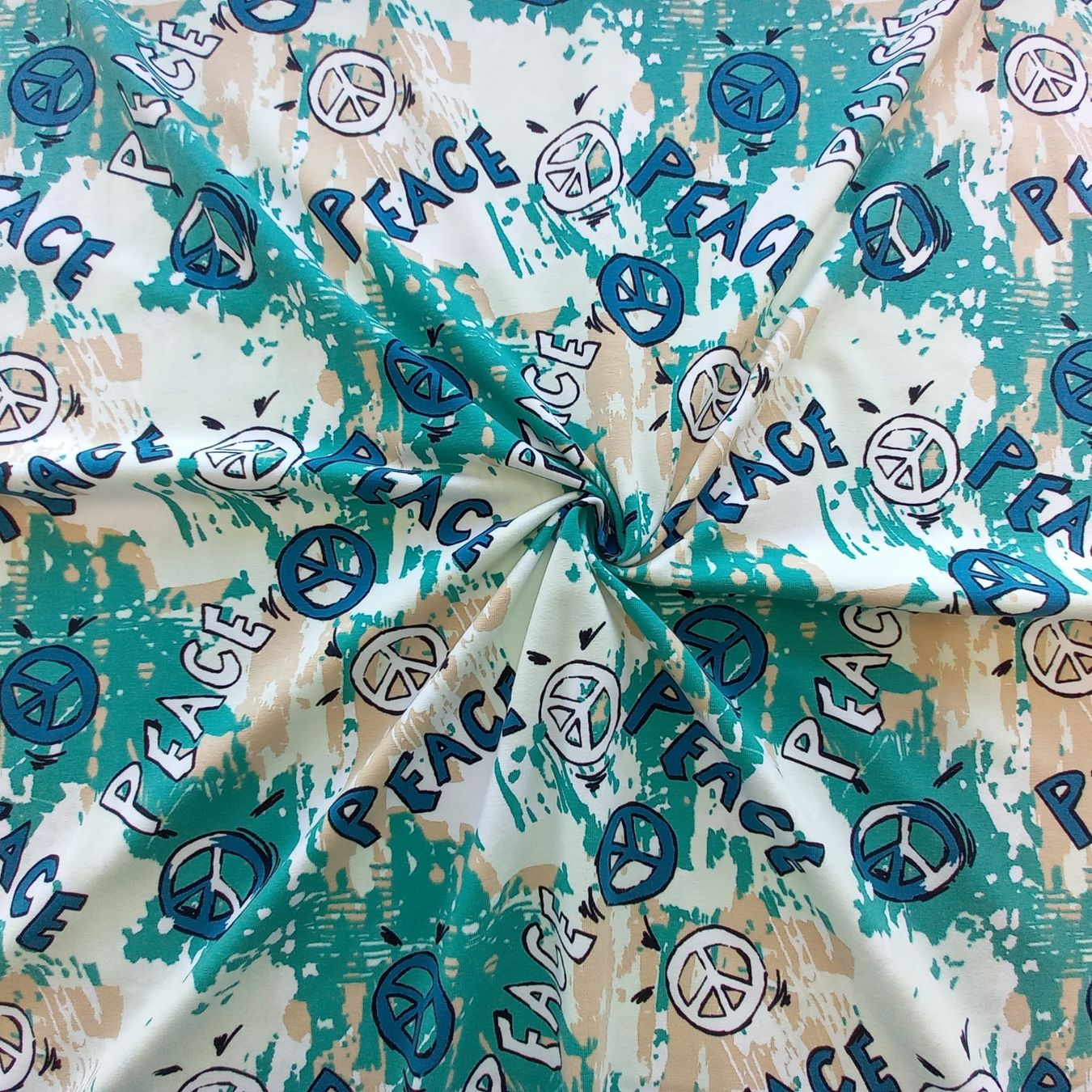 Tessuti: Jersey Peace mint/weiss – Nuovo e nell'imballaggio originale da Winterthur venduto da Kimbana 2